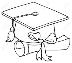 235x205 Sketch Of Graduation Cap