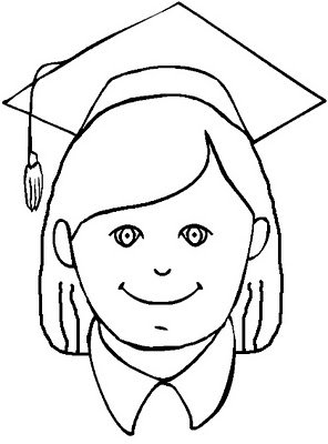 296x400 Graduation Coloring Pages