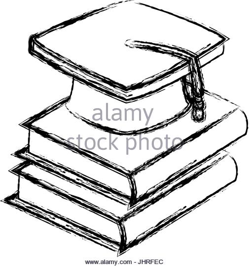 507x540 Graduation Cap Book Icon School Stock Photos Amp Graduation Cap Book