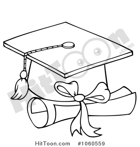 450x470 Graduation Caps Clipart