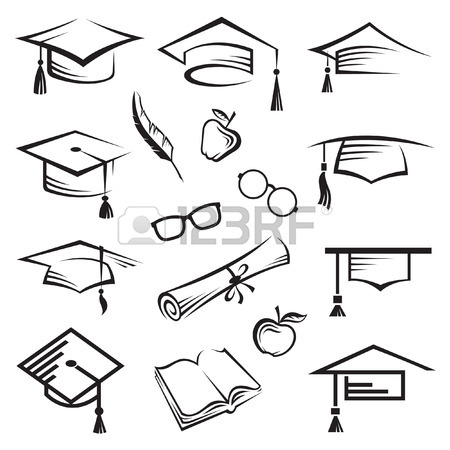 450x450 Graduation Caps Royalty Free Cliparts, Vectors, And Stock
