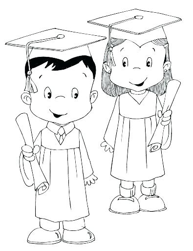 395x512 Graduation Coloring Pages