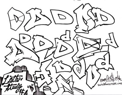 399x310 Phase 1 Graffiti Style Letter D How To Draw Letters Gallery