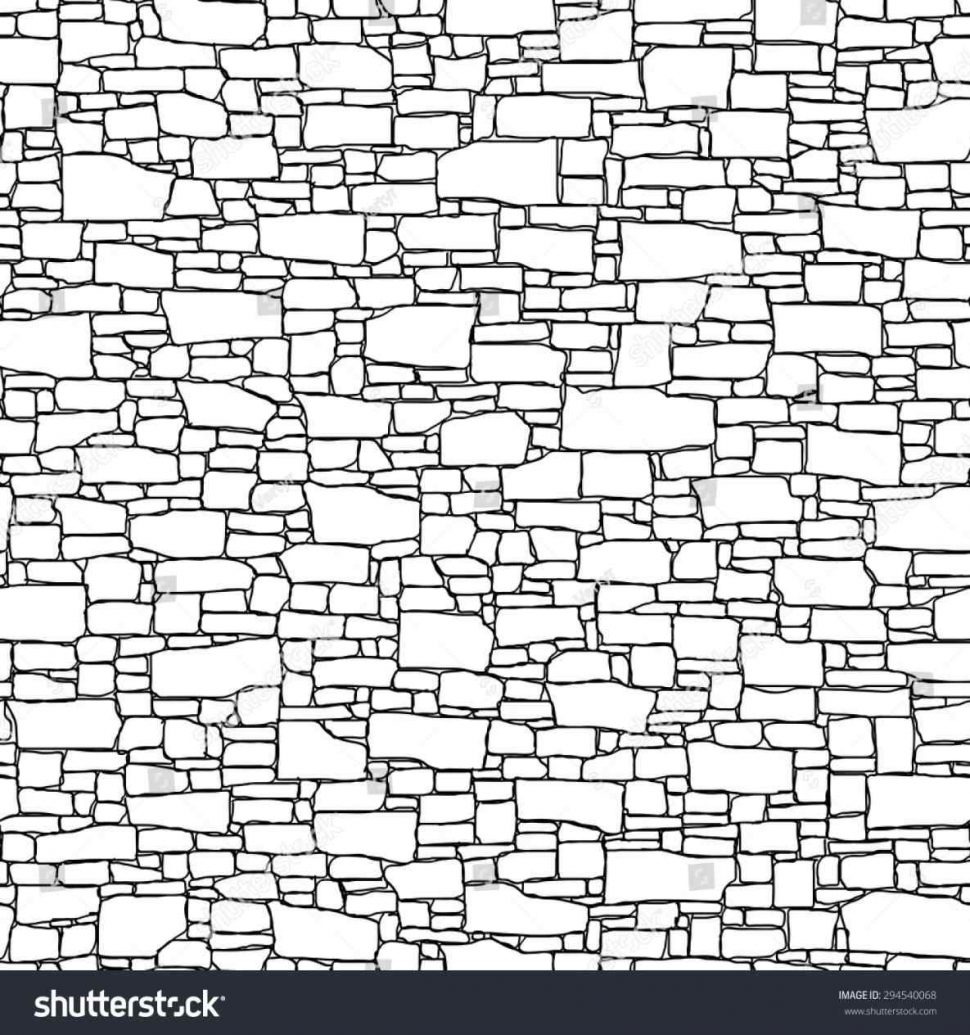 970x1035 Brick And White Drawing Vector Background Stone Stock Home