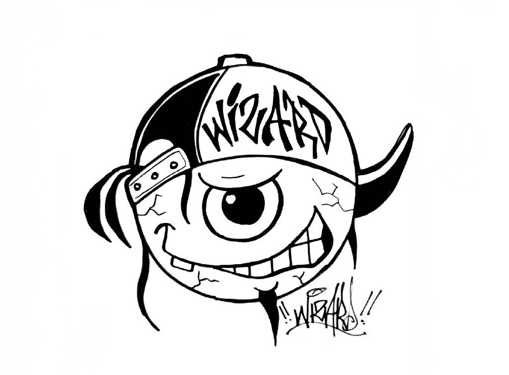 1024x755e Eye Graffiti Sticker By Wizard1labels