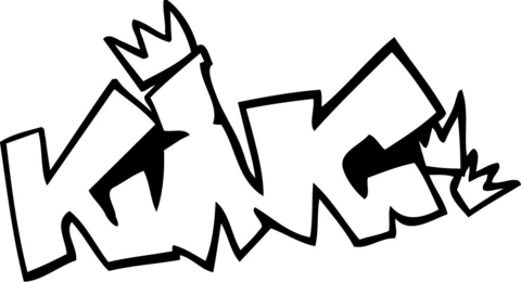 480x260 King Graffiti Coloring Page Free Printable Coloring Pages