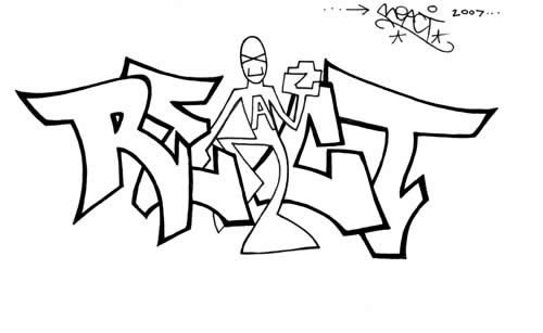 500x307 New Stylish Graffiti Graffiti Outlines