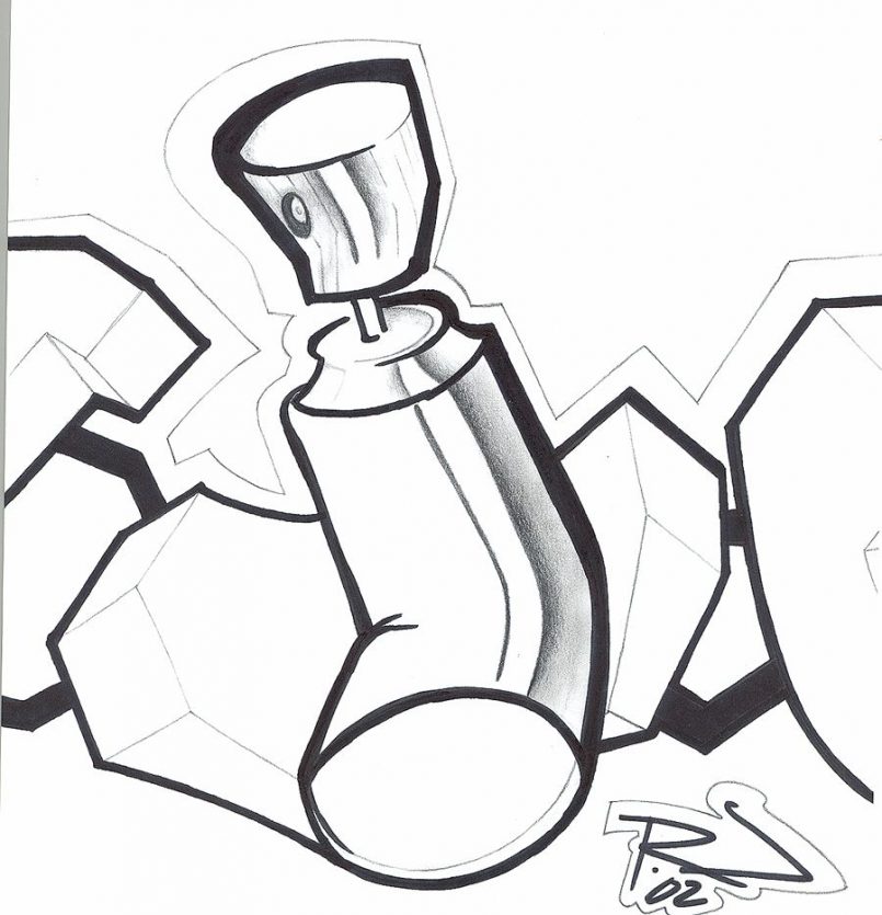 805x835 Drawing Graffiti Spray Can Drawings As Well As Spray Can Drawing