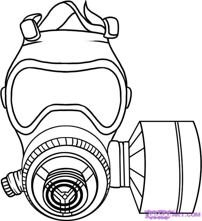 694x759 How To Draw A Gas Mask Step 5 Inspiration Masking