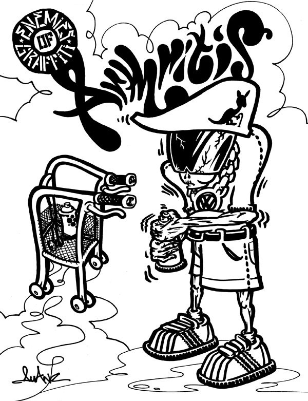 600x781 Graffiti Coloring Book 2 Bombing Science