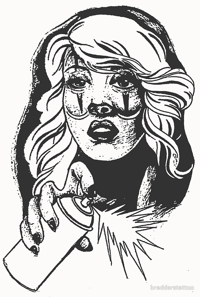 675x1000 Graffiti Girl By Bradderstattoo Redbubble