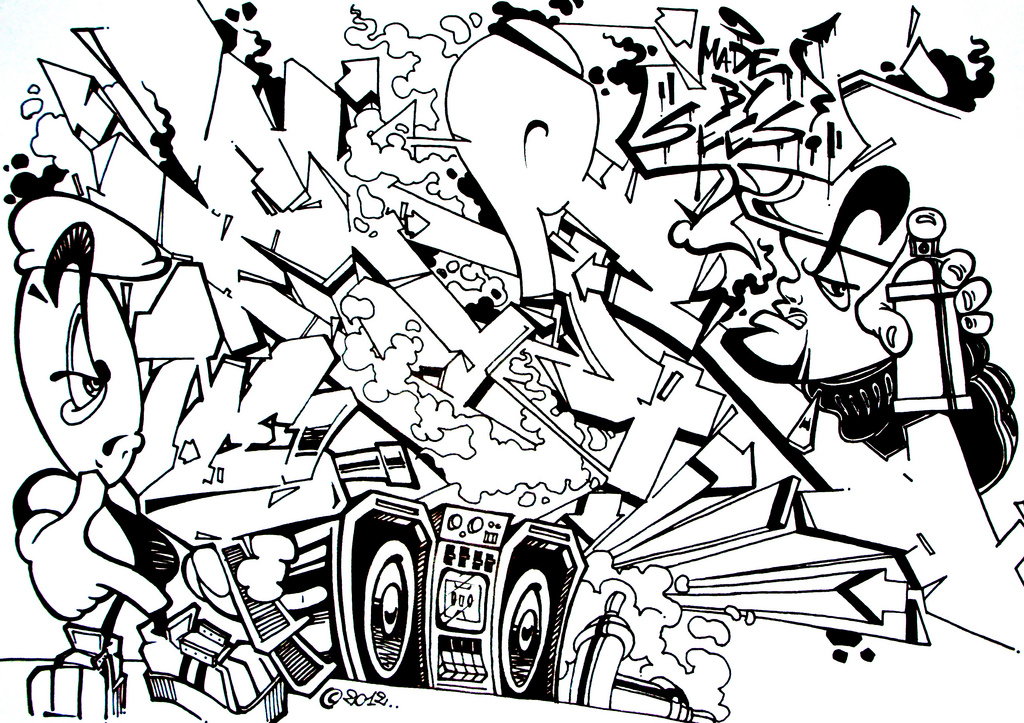 Graffiti Pencil Drawing at GetDrawings | Free download