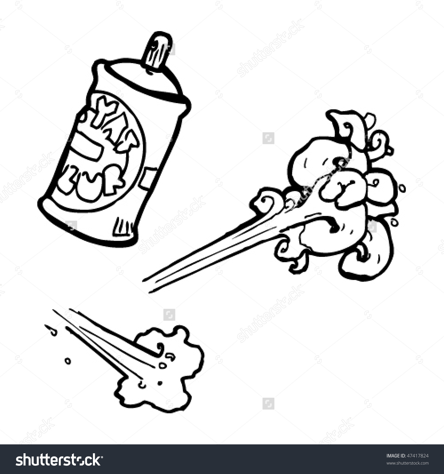 1500x1600 Graffiti Spray Paint Can Drawing