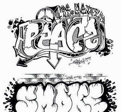 400x373 Graffiti Wall Graffiti Words Coloring Pages For Teenagers