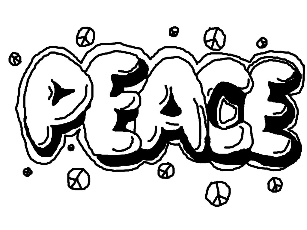 1024x768 Drawings Of Graffiti Peace Graffiti Words Peace Images