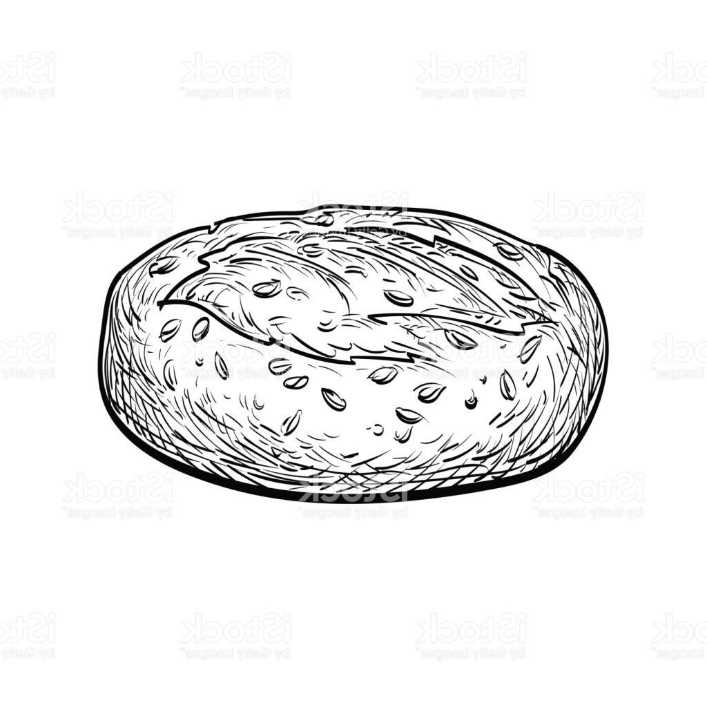 1024x1024 Hd Whole Grain Bread Vector Drawing