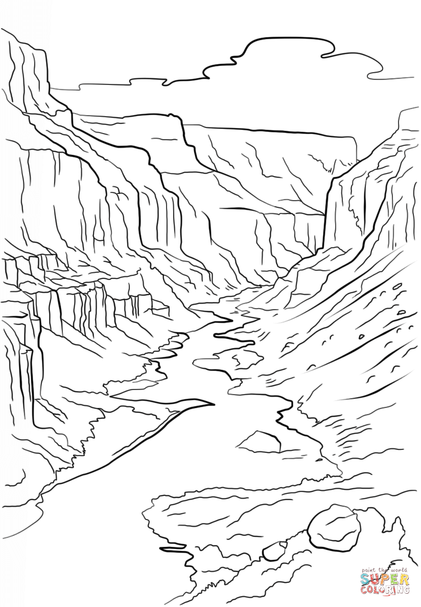 824x1186 Grand Canyon Coloring Page Free Printable Coloring Pages