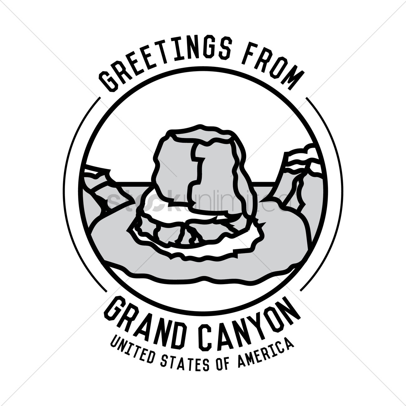1300x1300 Grand Canyon Vector Image