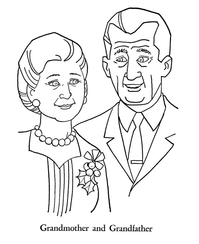 670x820 Grandparents Day Coloring Pages