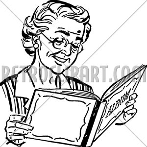 300x300 Grandma With Photo Album,