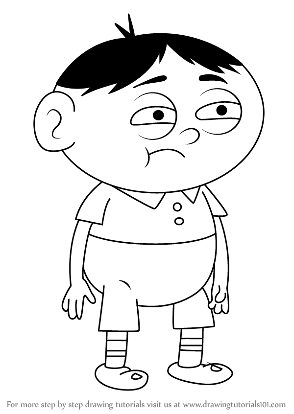 600x846 Learn How To Draw Akira From Uncle Grandpa (Uncle Grandpa) Step By