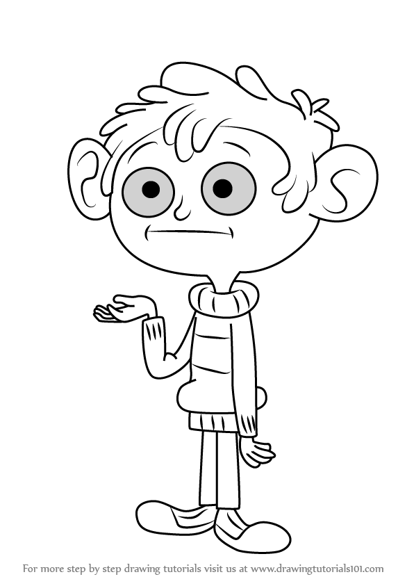 596x843 Learn How To Draw Austin From Uncle Grandpa (Uncle Grandpa) Step