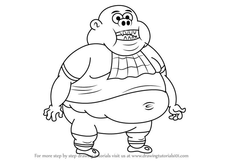 800x566 Learn How To Draw Curly From Uncle Grandpa (Uncle Grandpa) Step By