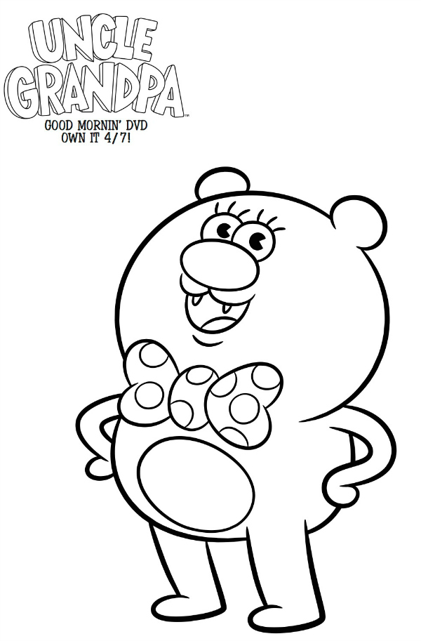 600x913 Free Cartoon Network Uncle Grandpa Coloring Page Printable