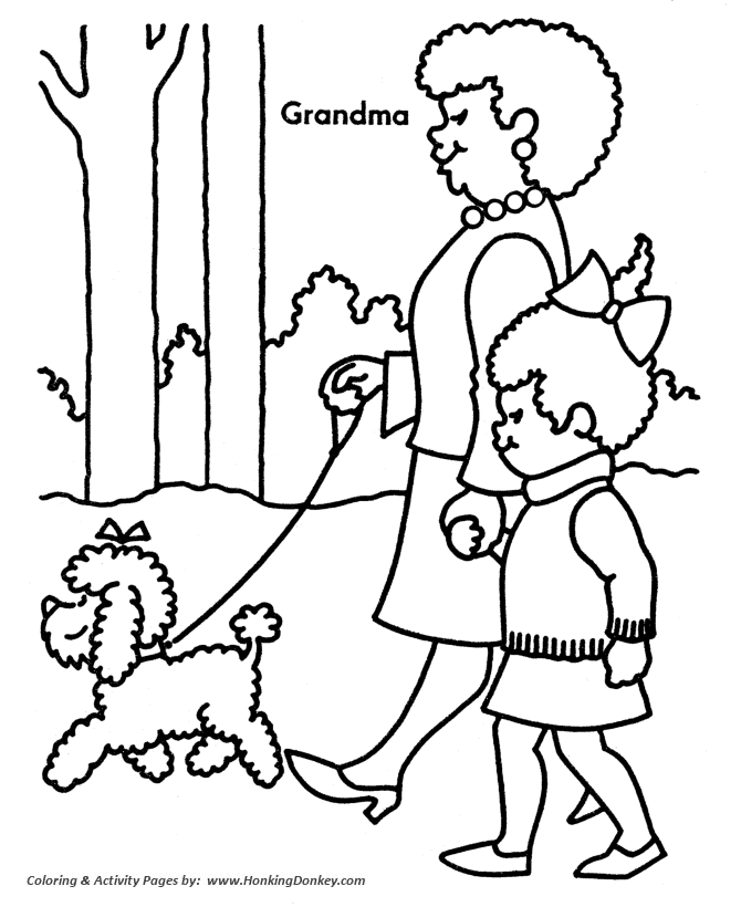 670x820 Grandparents Day Coloring Pages