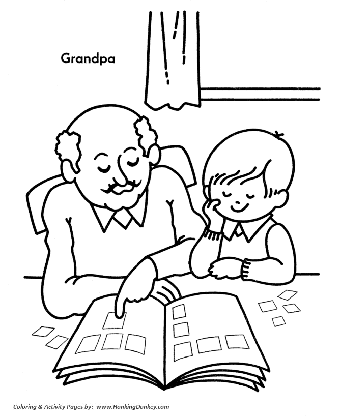 670x820 Grandparents Day Coloring Pages