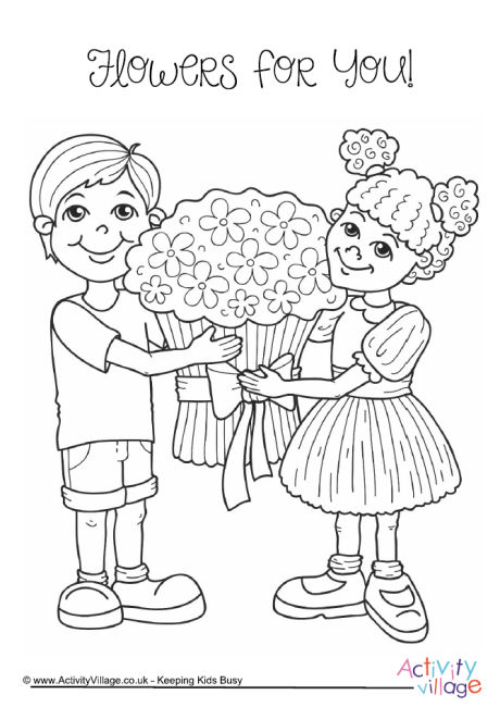 460x650 Grandparents' Day Colouring Pages