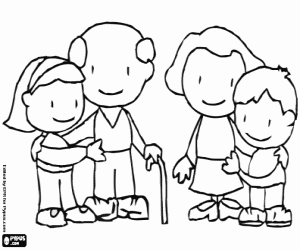 300x250 Grandparents Coloring Pages Printable Games