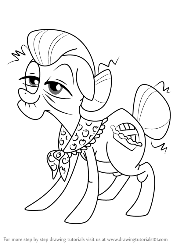 567x800 Learn How To Draw Granny Smith From My Little Pony