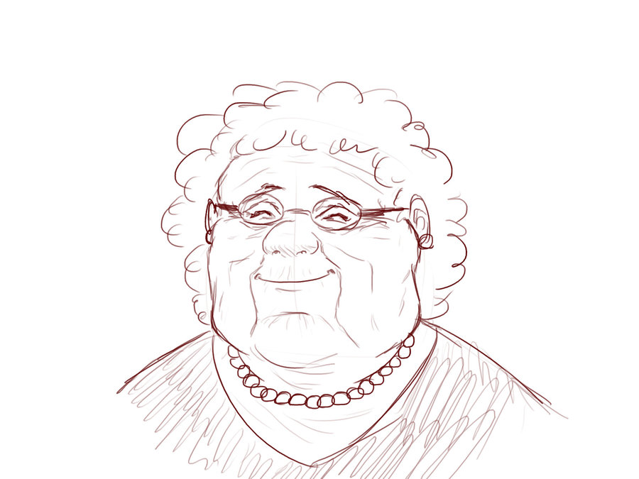 900x675 Happy Granny By Theporkchop