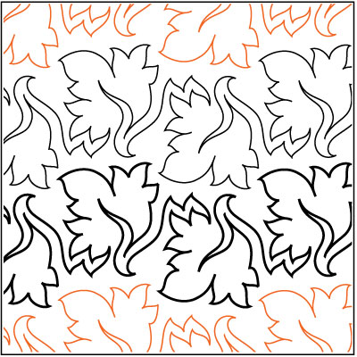 400x400 Grape Leaves Pantograph Pattern By Patricia Ritter Of Urban Elementz