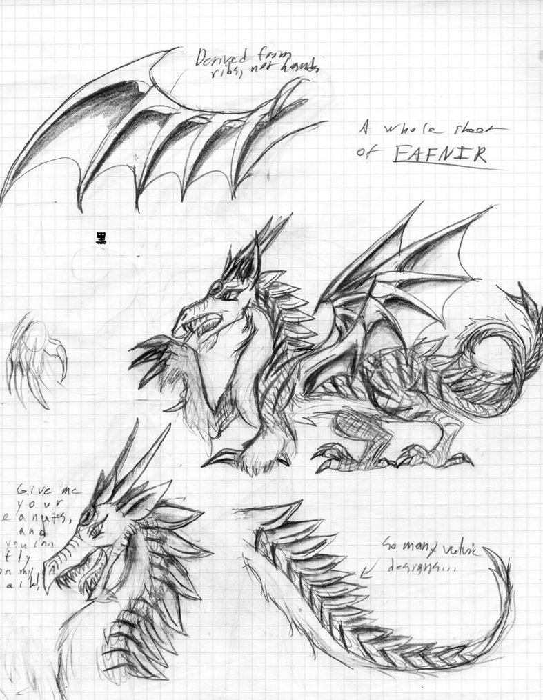 787x1015 Graph Paper Scribbles Fafnir. By Thelasthetaira