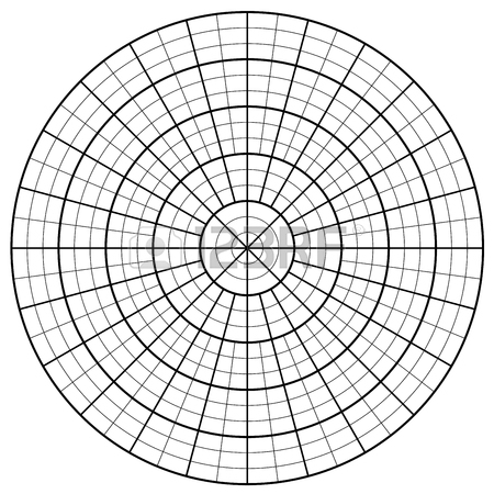 450x450 Blank Polar Graph Paper