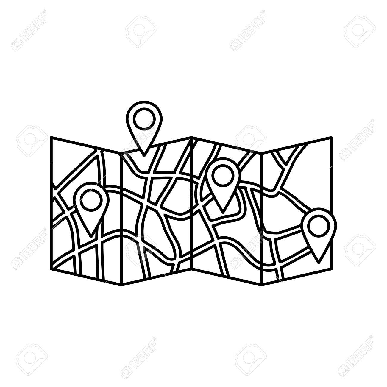 1300x1300 Map Location Marker Icon Vector Illustration Graphic Design