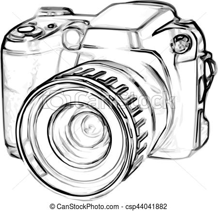 450x434 Drawing Digital Camera. Drawing Old Digital Photo Camera