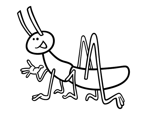 600x470 Free Grasshopper Printable Coloring Pages For Children