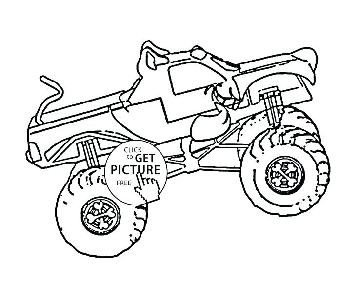 736x588 Monster Truck Pictures To Color Grave Digger Monster Truck