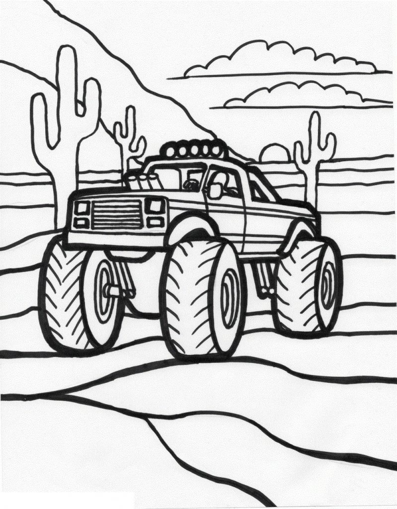 799x1024 Coloring Pages Monster Trucks Grave Digger New Coloring Pages