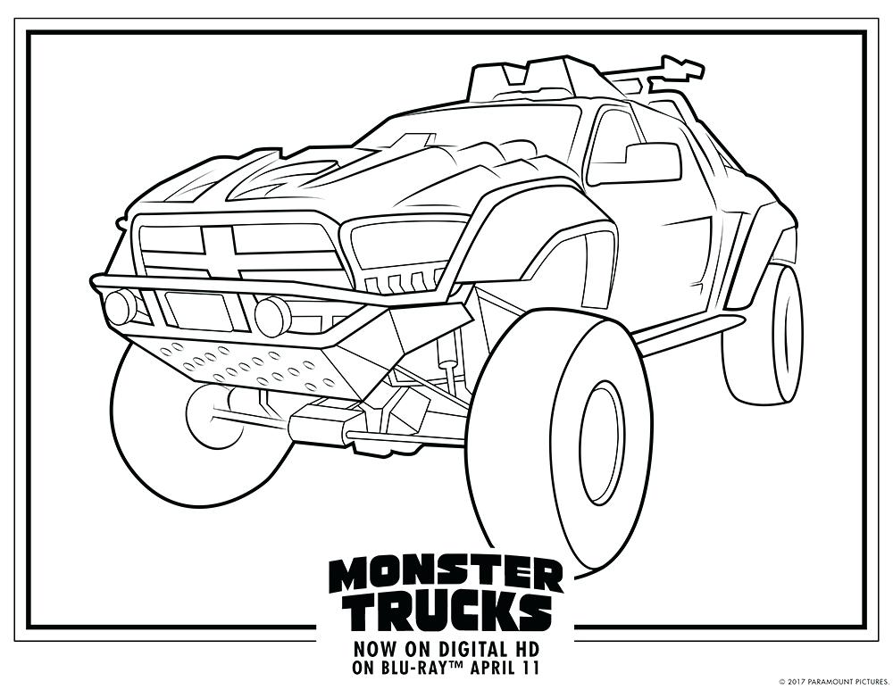 1000x773 Coloring Pages Of Monster Trucks Download Coloring Pages Monster