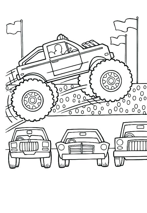 505x730 Grave Digger Monster Truck Coloring Pages Hot Wheels Monster Truck