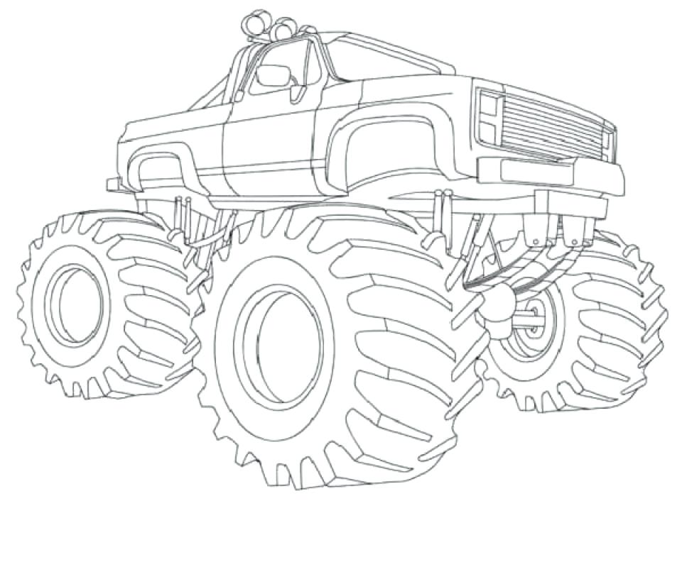 Grave Digger Monster Truck Drawing at GetDrawings | Free download