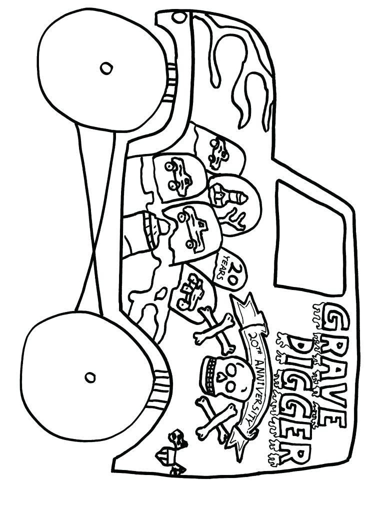 744x1024 Grave Digger Coloring Pages