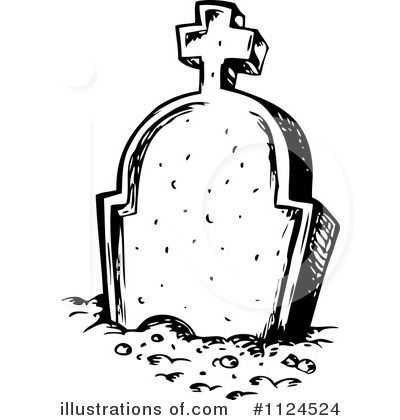 400x420 Deluxe Gravestone Clipart Free Tombstone Clipart Illustration By