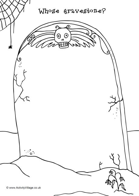 460x651 Gravestone Doodle Page