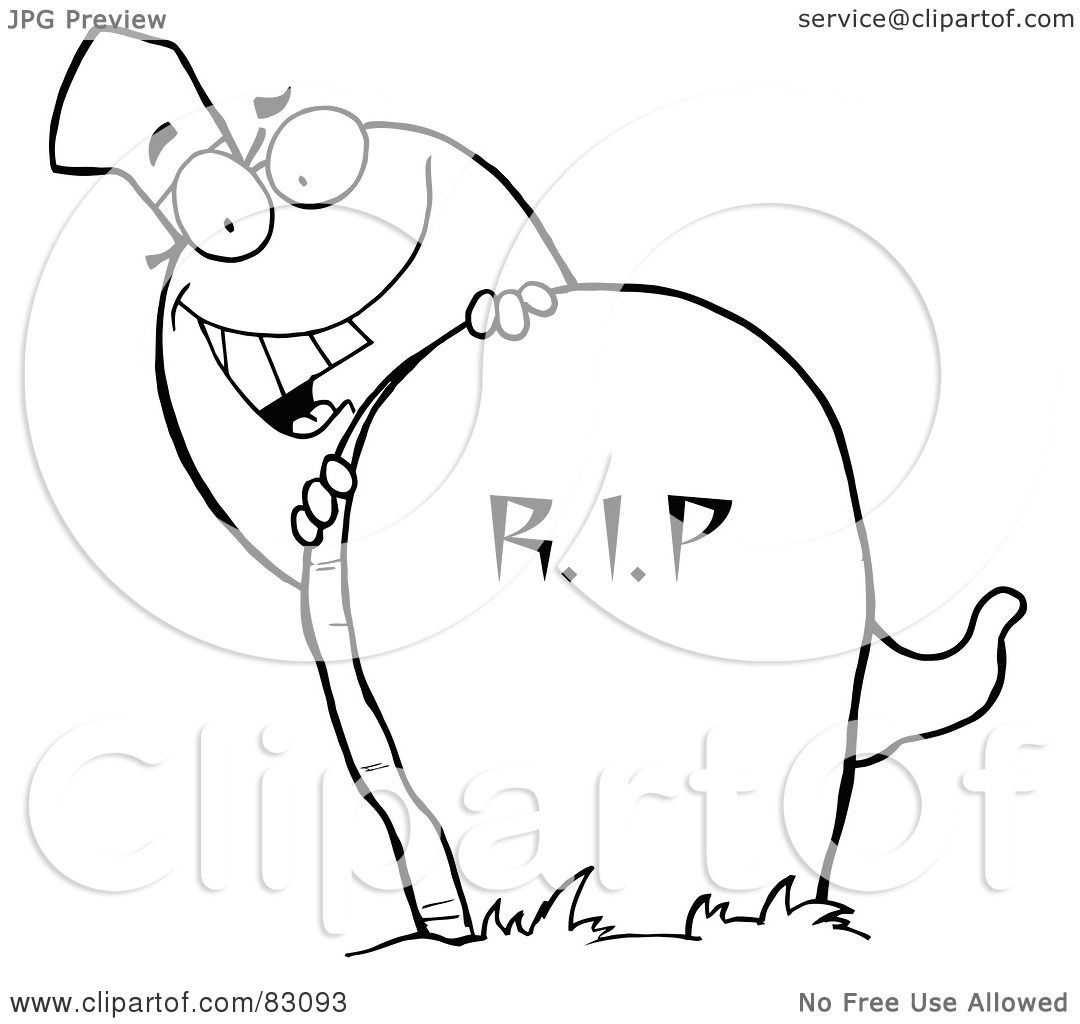 1080x1024 Royalty Free (Rf) Clipart Illustration Of An Outlined Ghost