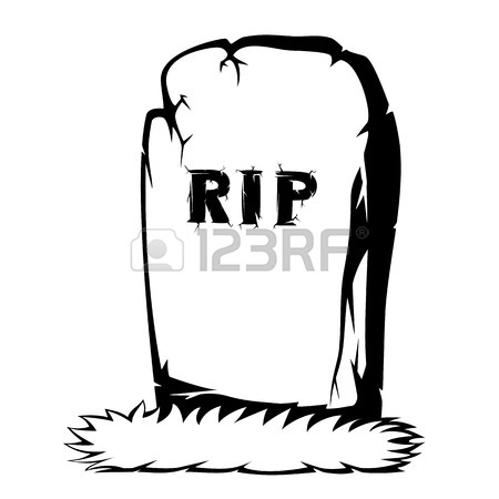 450x450 Silhouette Of Grass The Gray Gravestone With Rip Black